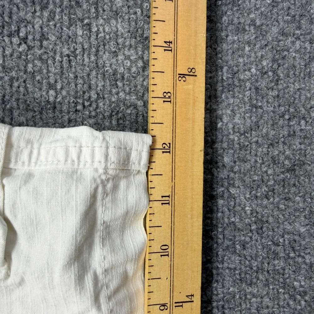 Trilogy Sportswear Mens Size 36 White Ripstop Cotton Cargo Shorts Utility Casual